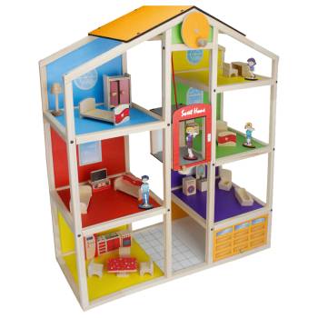 Ahşap Asansörlü Oyun Evi T2005 - Toysilla