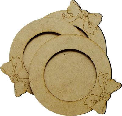 B4 Bow Under Coaster Wooden Object - 1