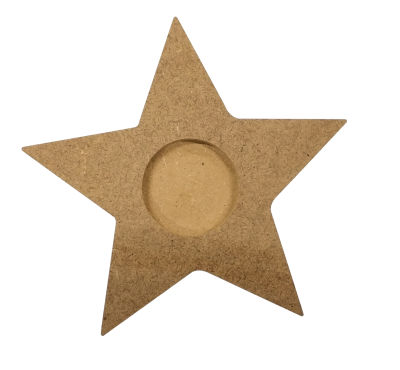 M33 Wood Star Candle holder - 1