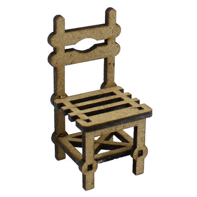 MY3 Miniature Village Chair Wood Object - 1