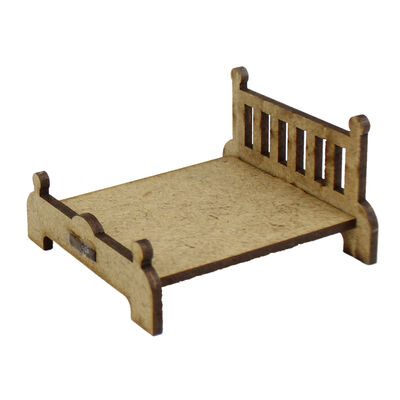 MY6 Miniature Pair Bed Wood Object - 3