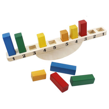 Toysilla Montessori Ahşap Denge ve Terazi Oyunu - T3021 - Toysilla