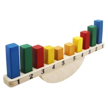 Toysilla Montessori Ahşap Denge ve Terazi Oyunu - T3021 - 4